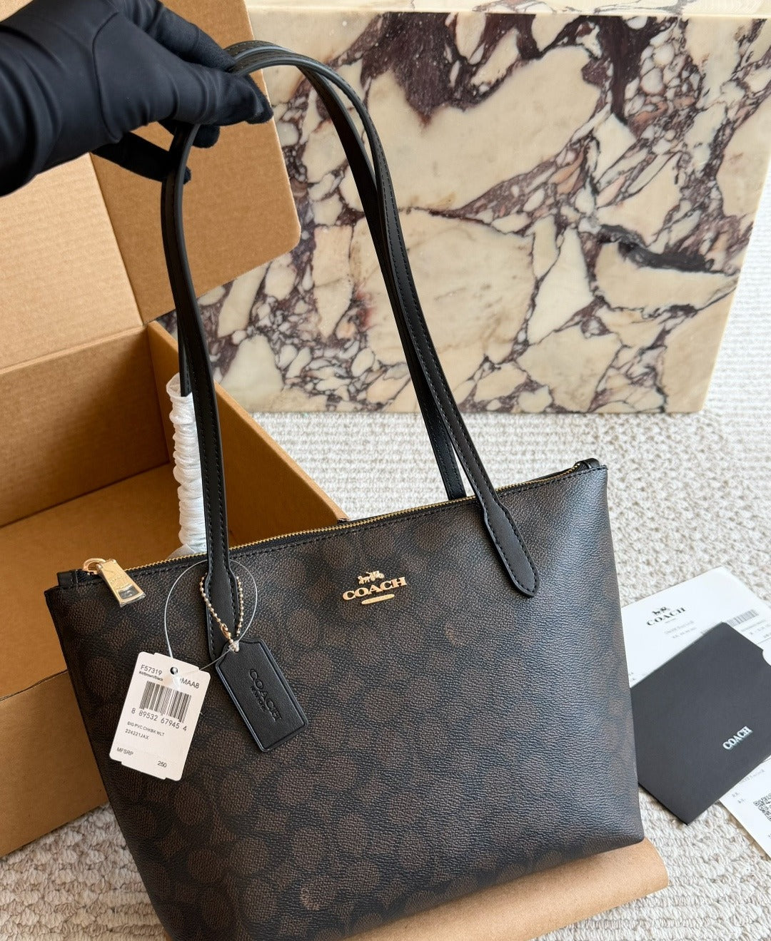 Coach Zip Tote Bag