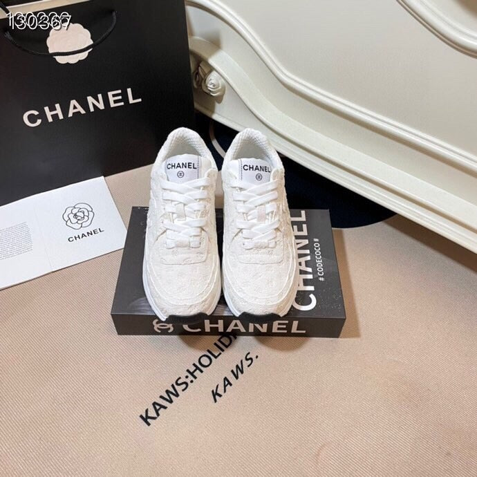 Chanel Leather Logo Shoes