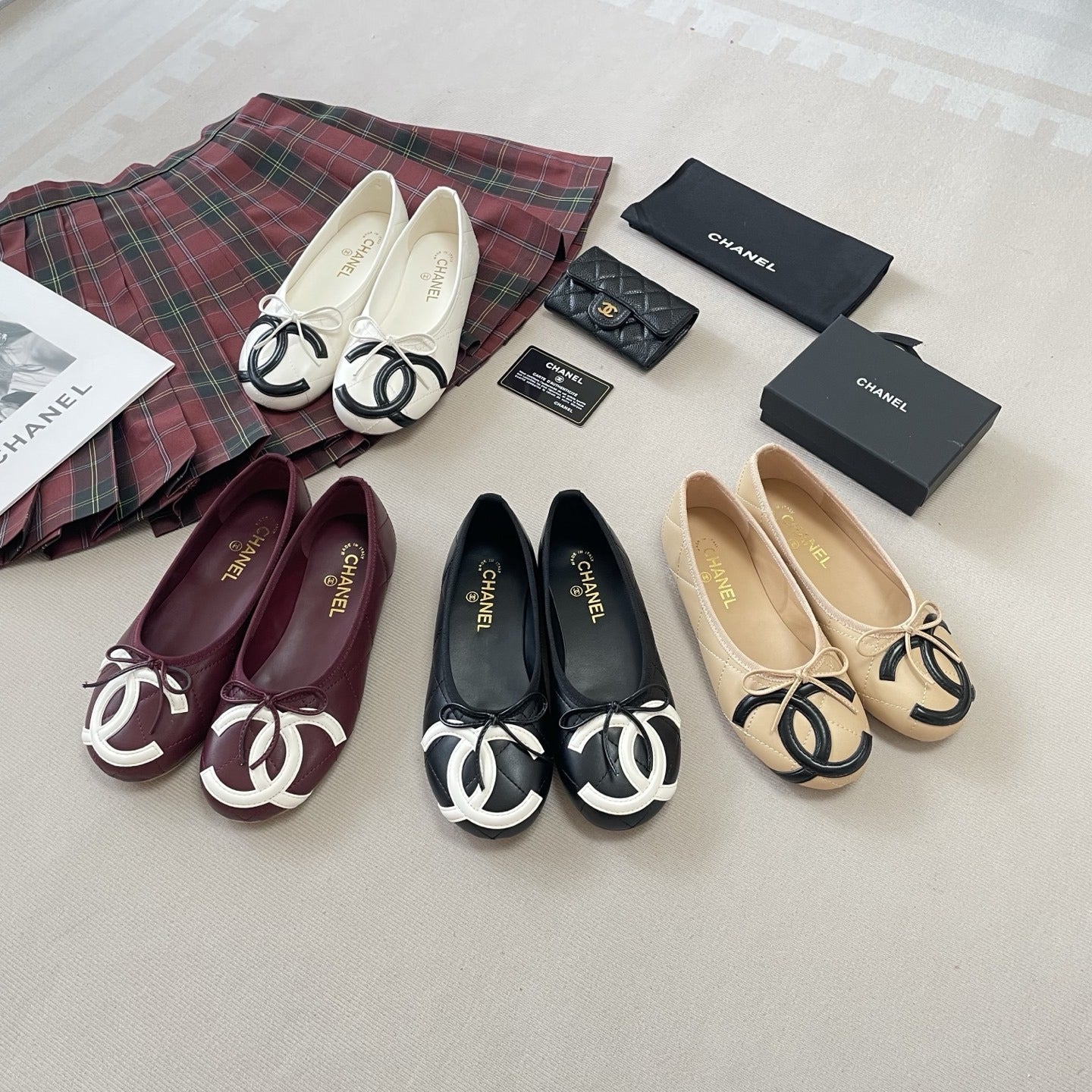 Chanel Leather Ballet Flats