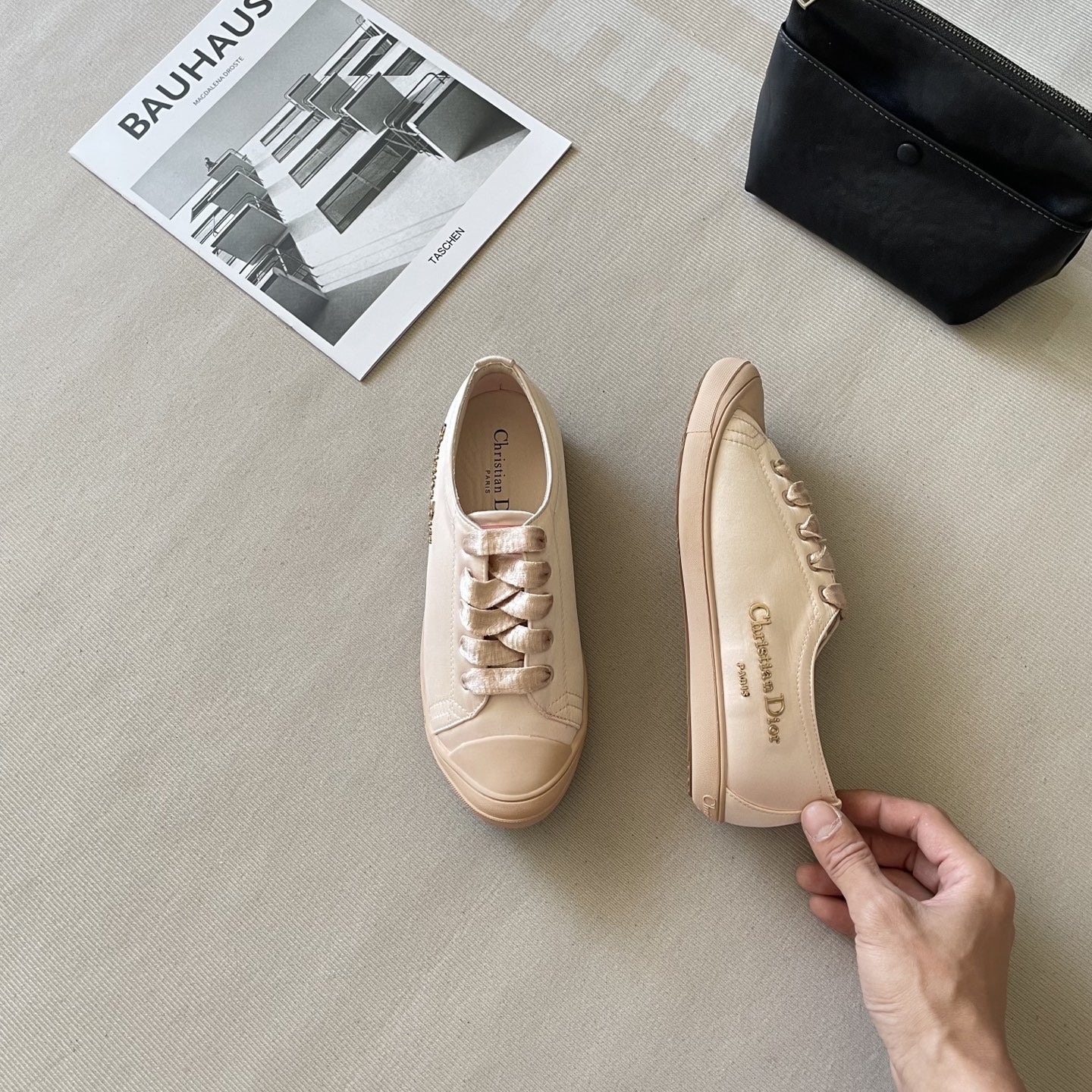 Dior Leather Logo Sneakers