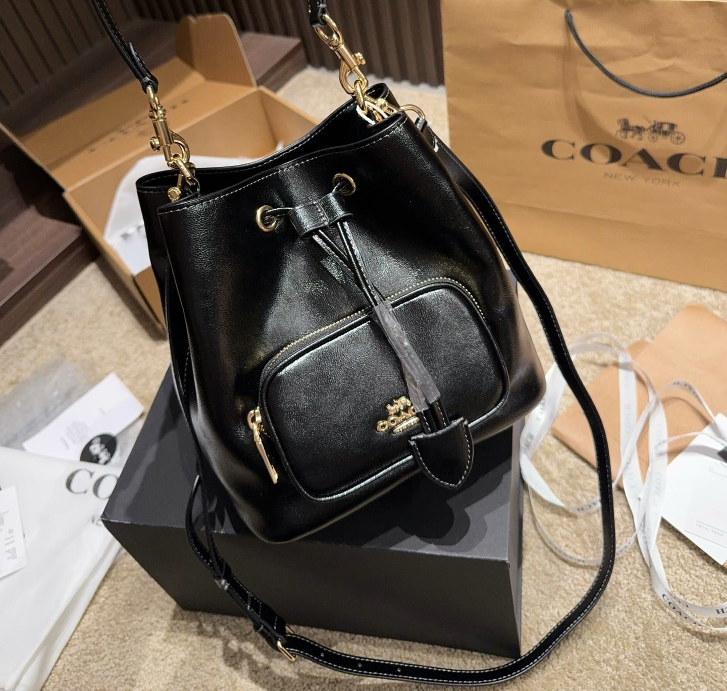 Coach Drawstring Handbag