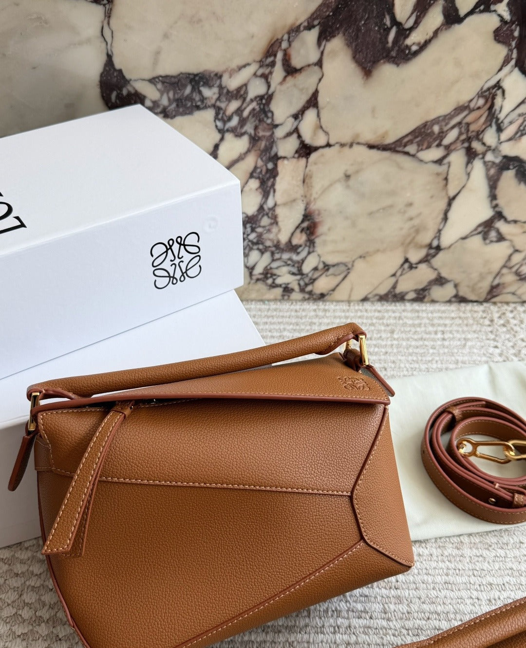 Loewe Leather Puzzle Clutch