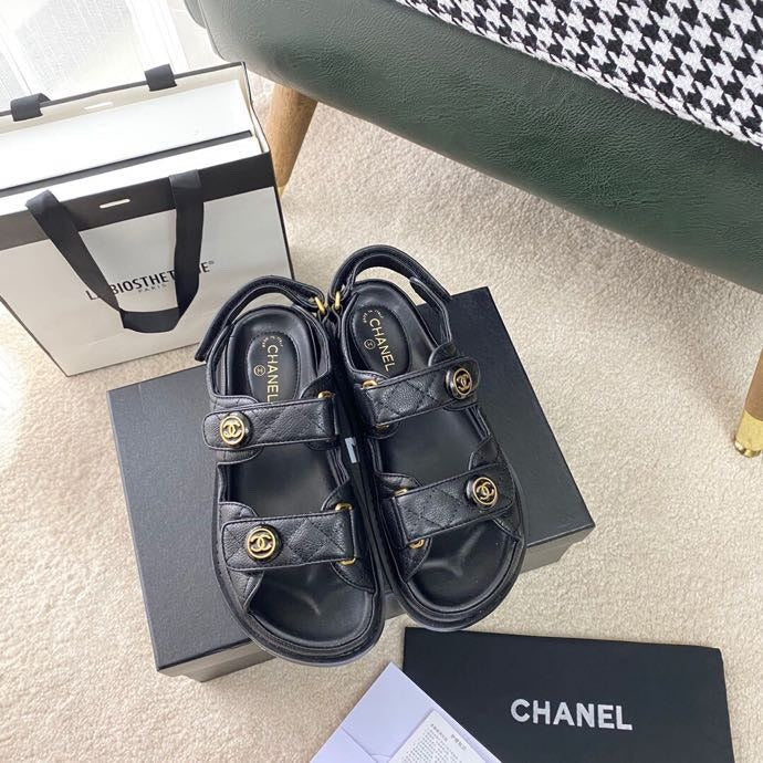 Chanel Lambskin Leather Sandals