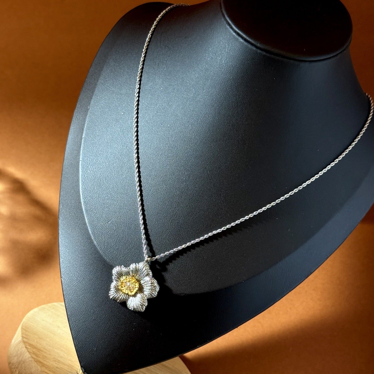 Buccellati Brass Floral Necklace