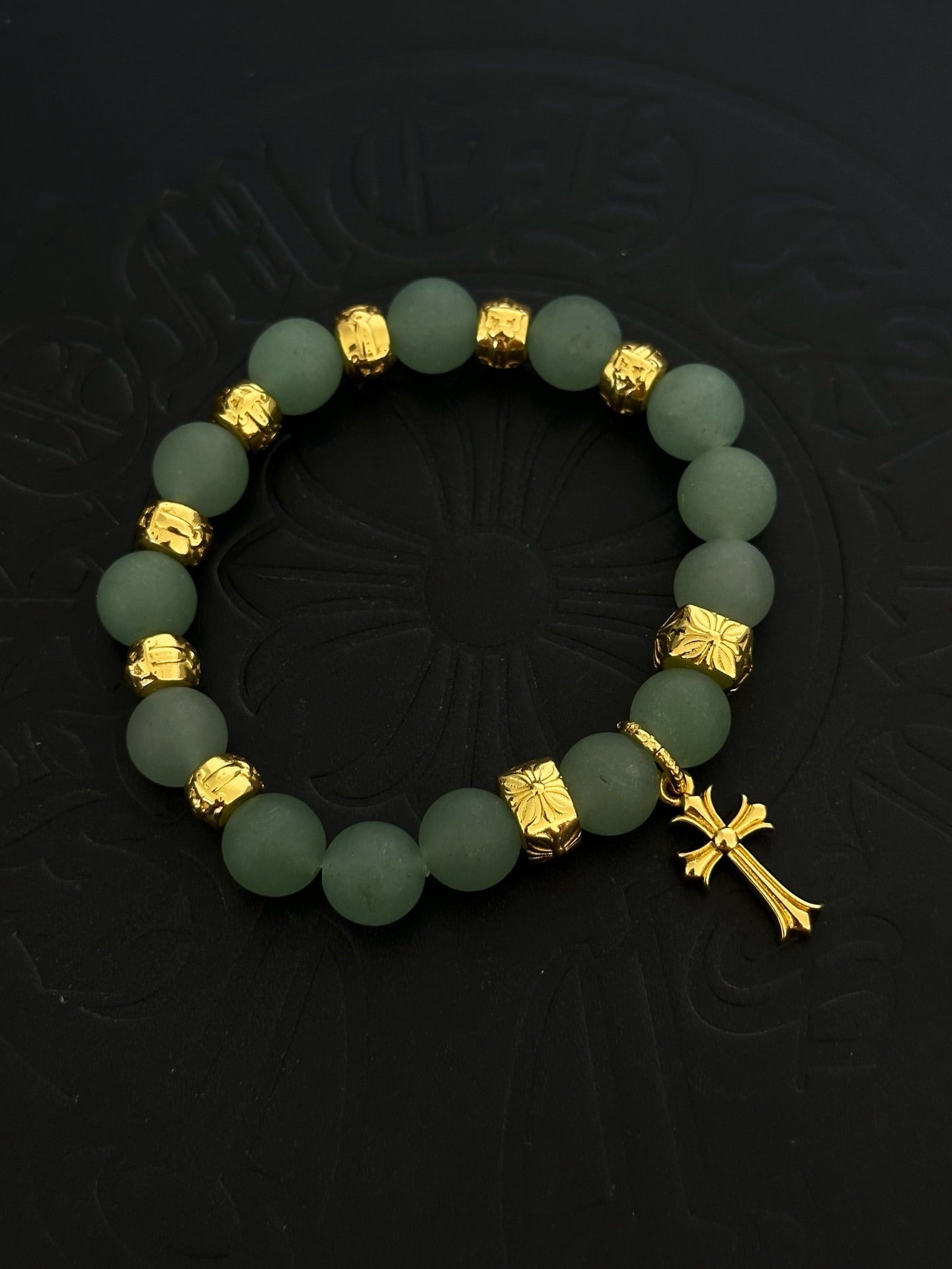 Chrome Hearts Sterling Silver Cross Bracelet