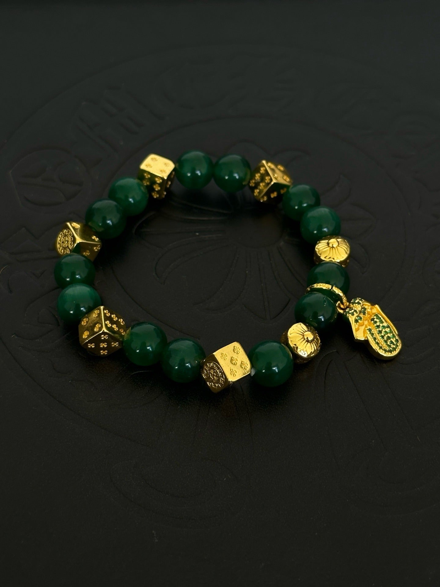 Chrome Hearts Sterling Silver Cross Bracelet