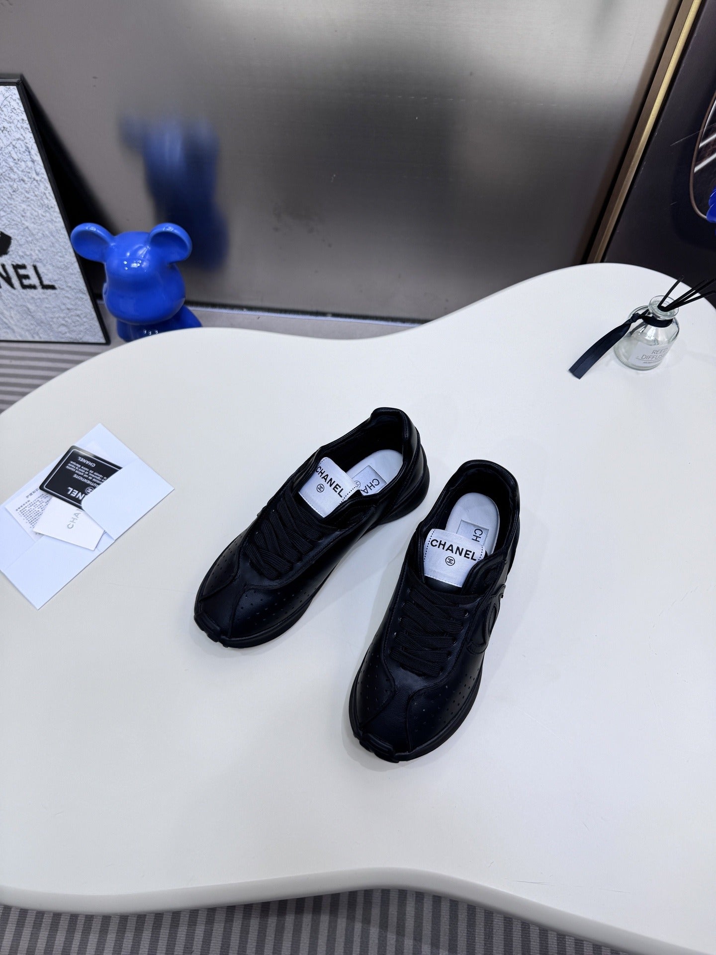 Chanel Leather Tennis Shoes