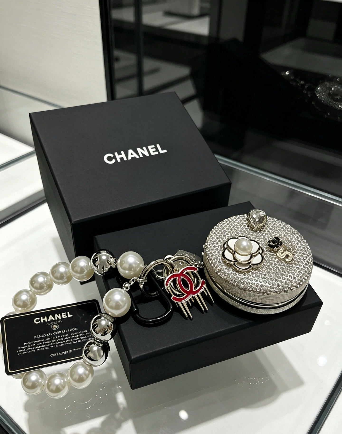Chanel Vintage-Finish Keychain