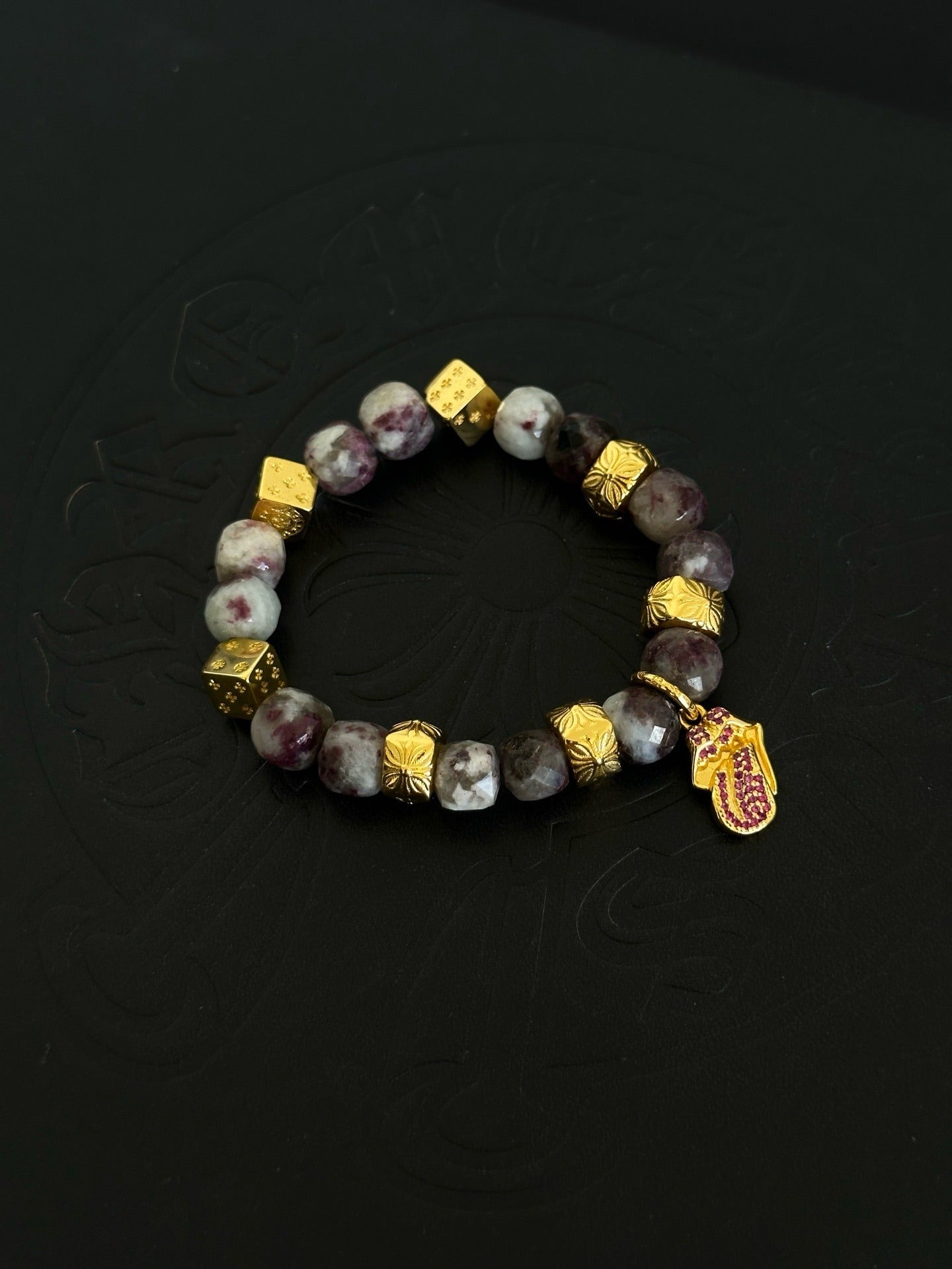 Chrome Hearts Sterling Silver Cross Bracelet