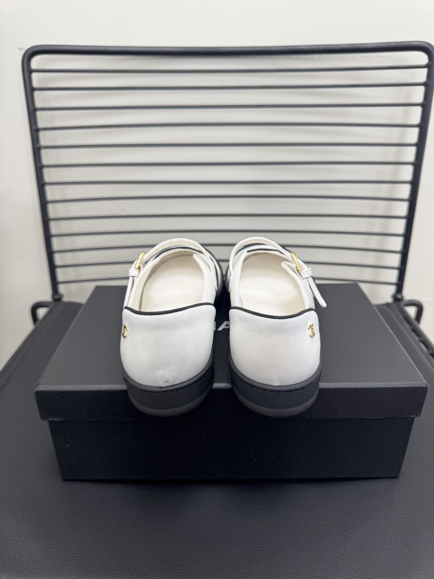 Chanel Lambskin Leather Logo Shoes