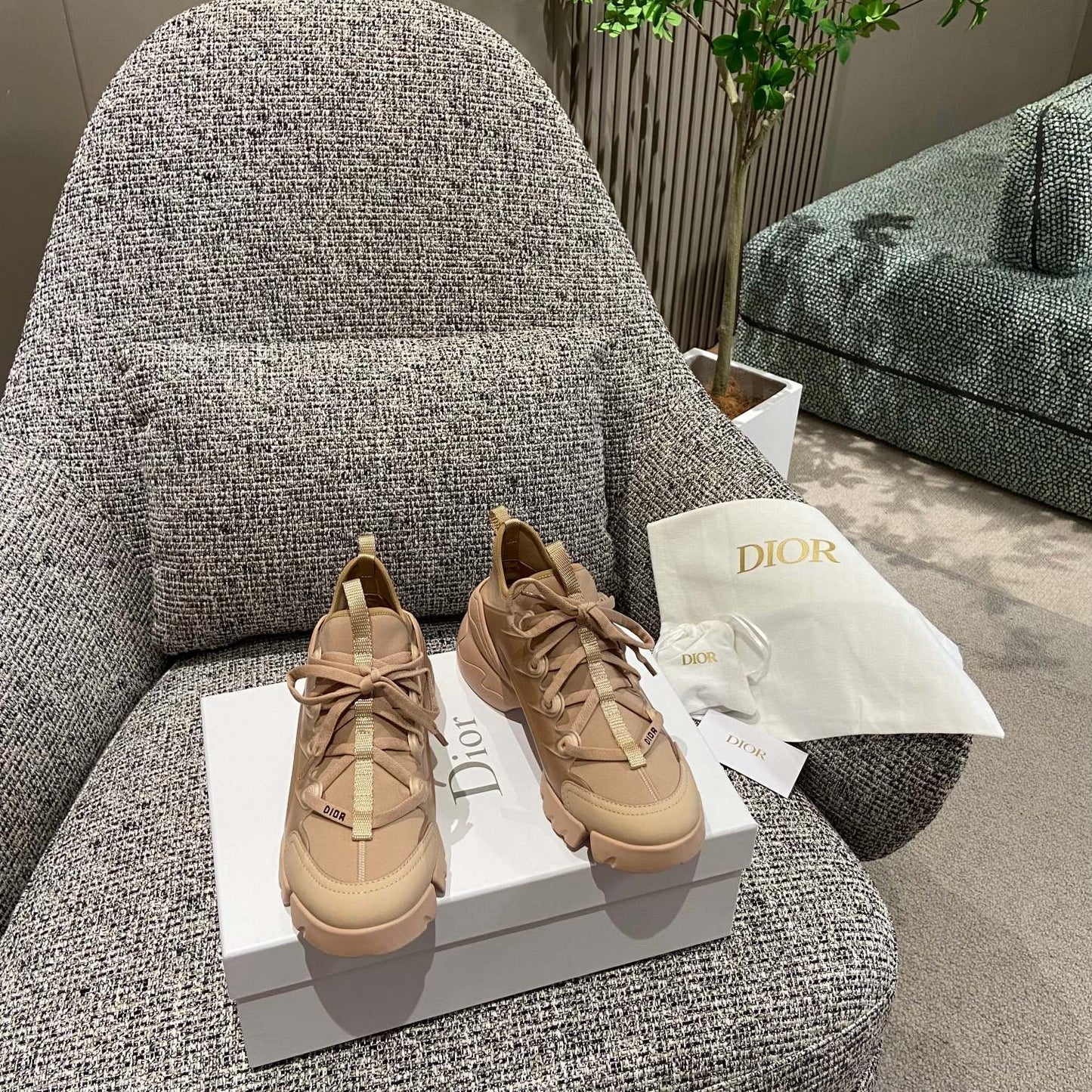 Dior Leather Logo Sneakers