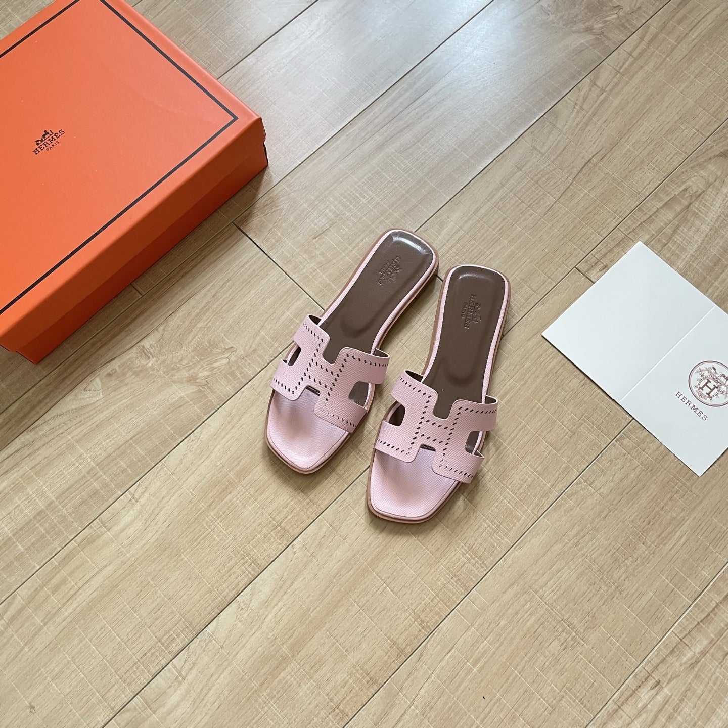 Hermes Leather Slides