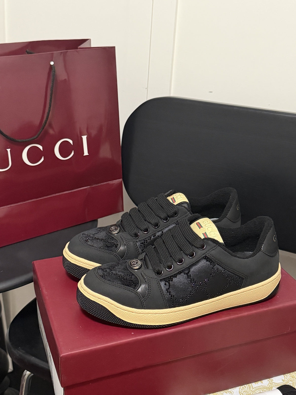 Gucci Crystal Sneakers