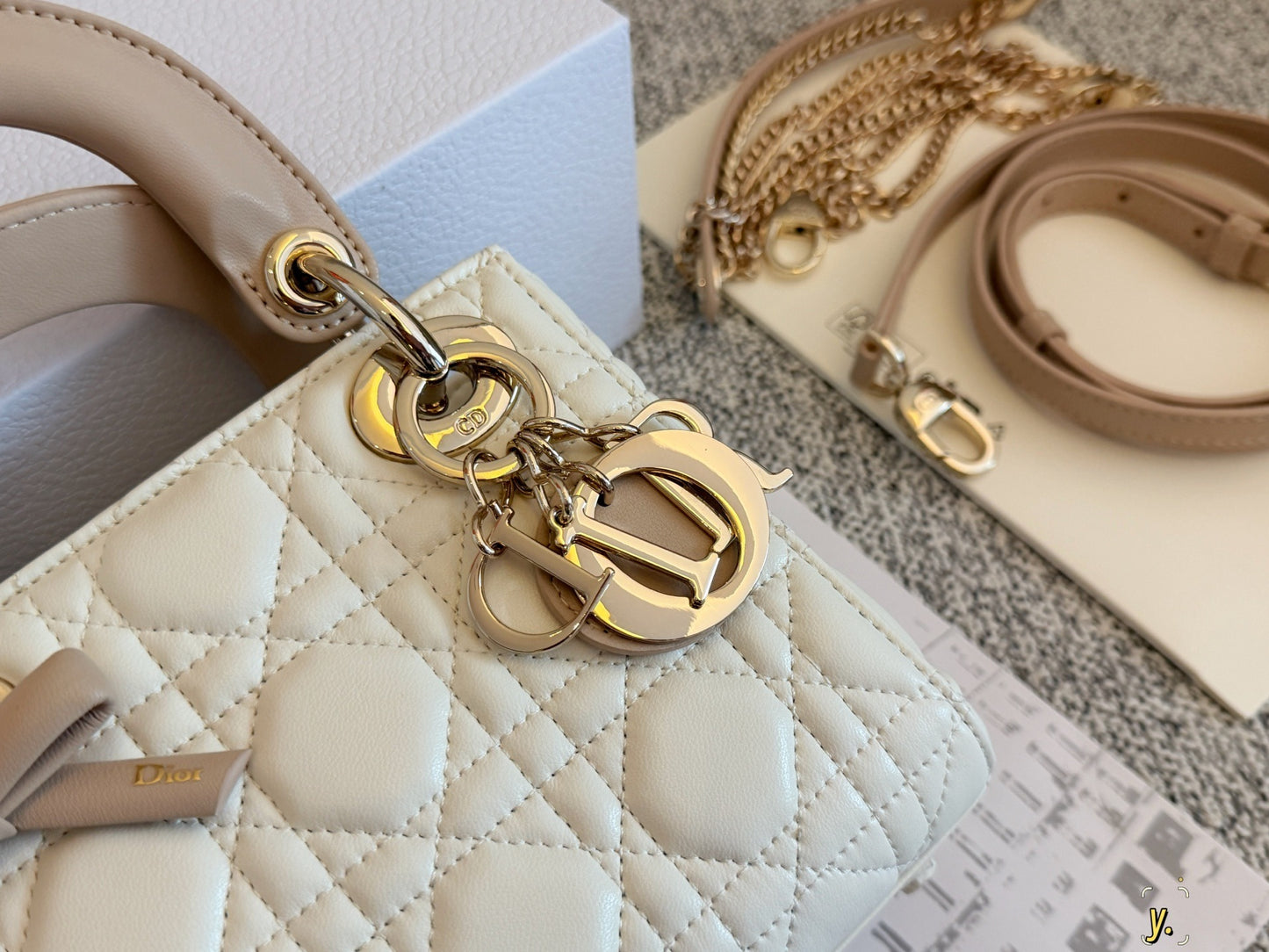 Dior Pink Bow Clutch