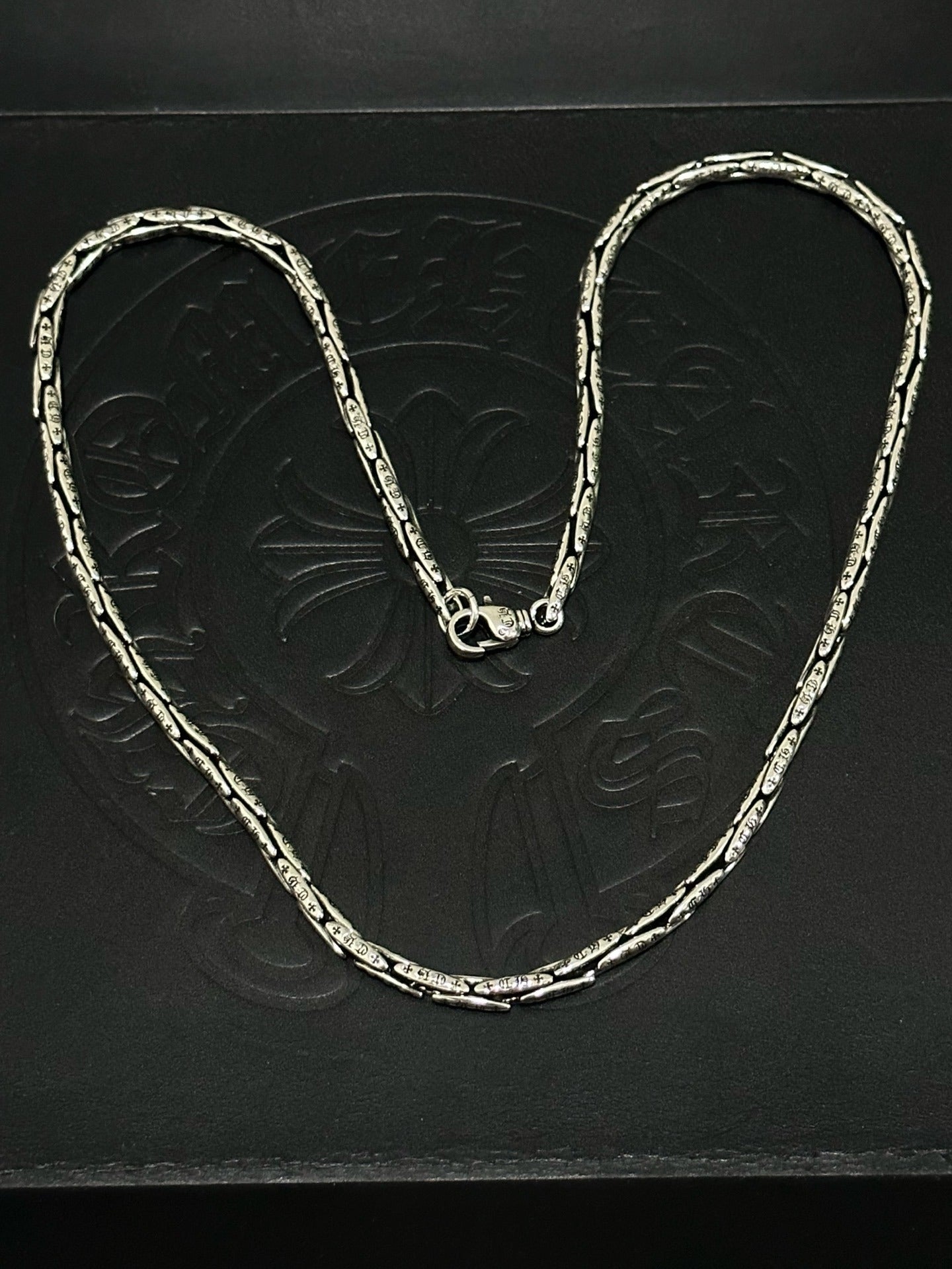 Chrome Hearts Sterling Silver Cross Necklace