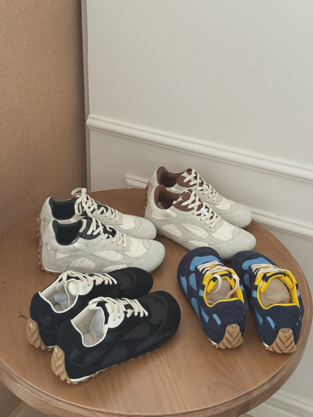 Bottega Veneta Vintage-Finish Sneakers