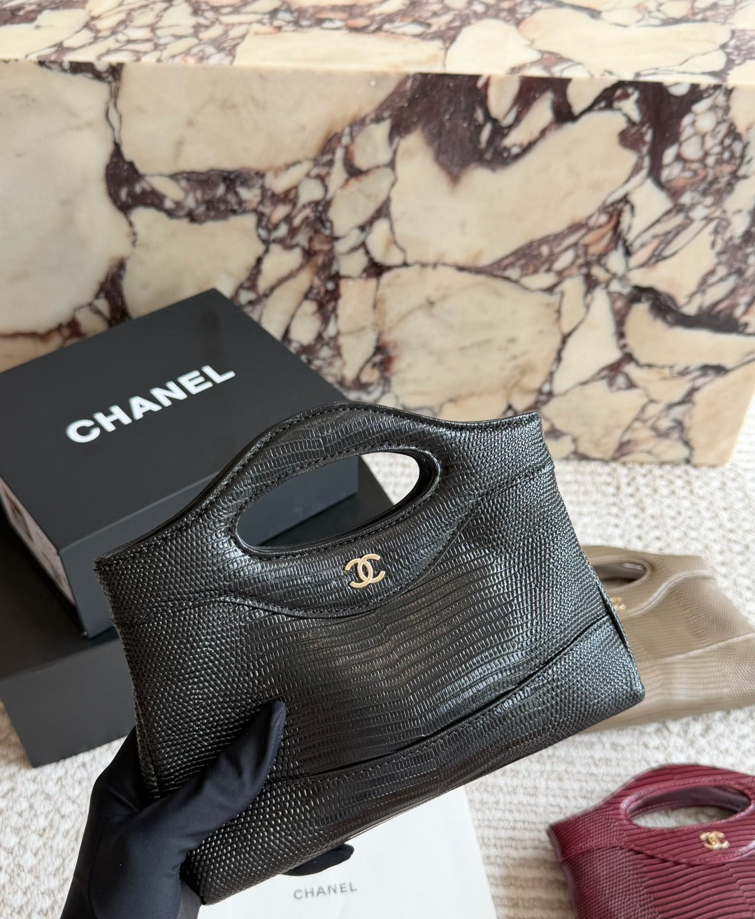 Chanel Leather Logo Handbag