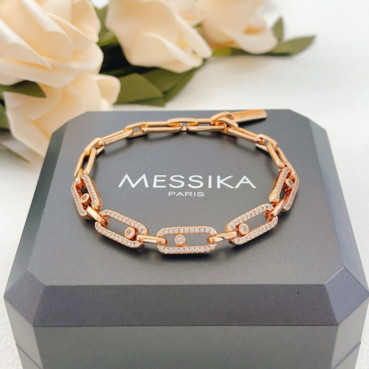 Messika Brass Pave Bracelet