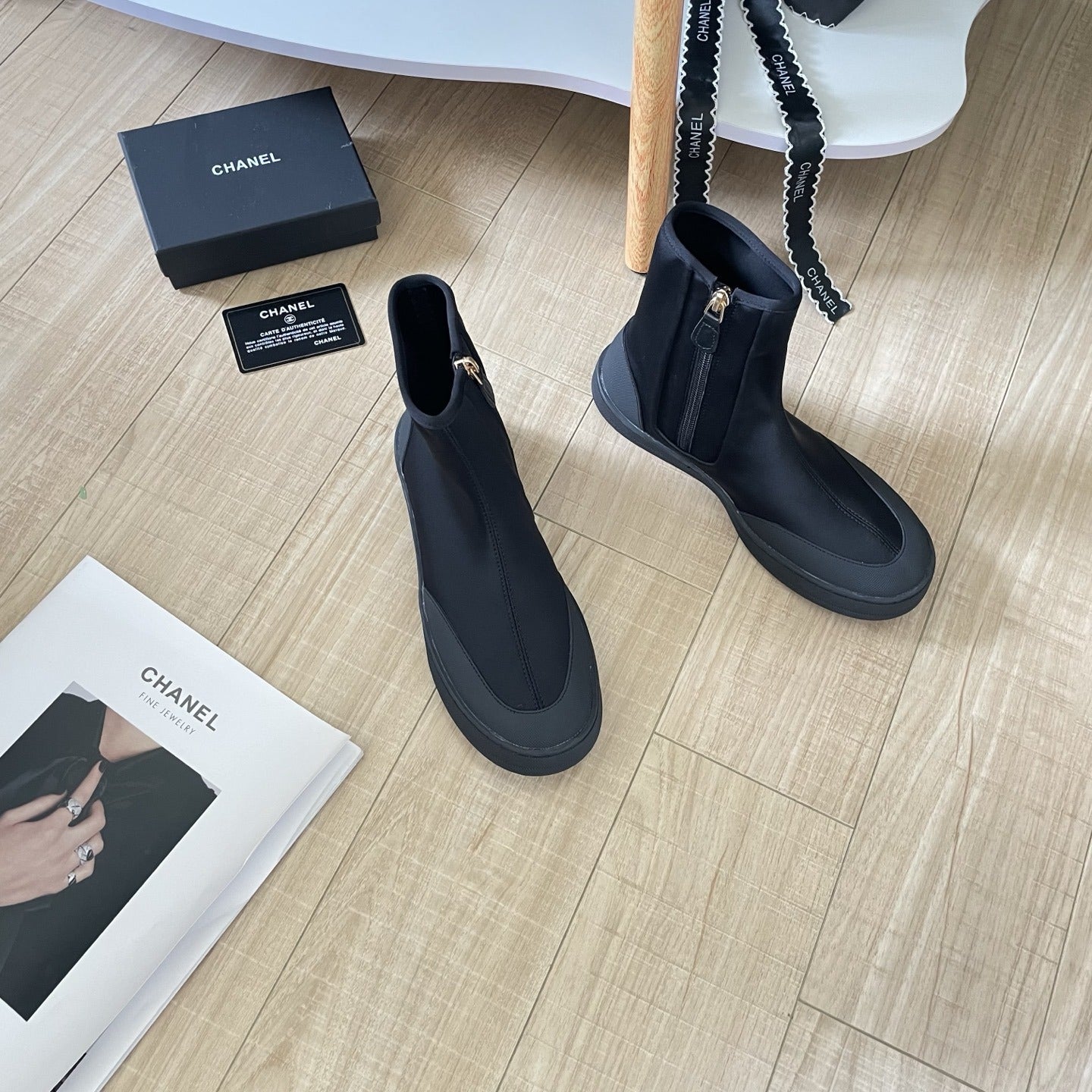 Chanel Leather Boots