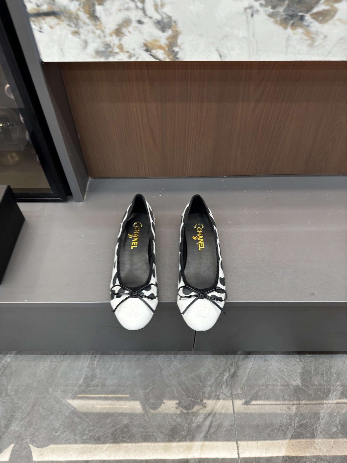 Chanel Lambskin Leather Bow Shoes