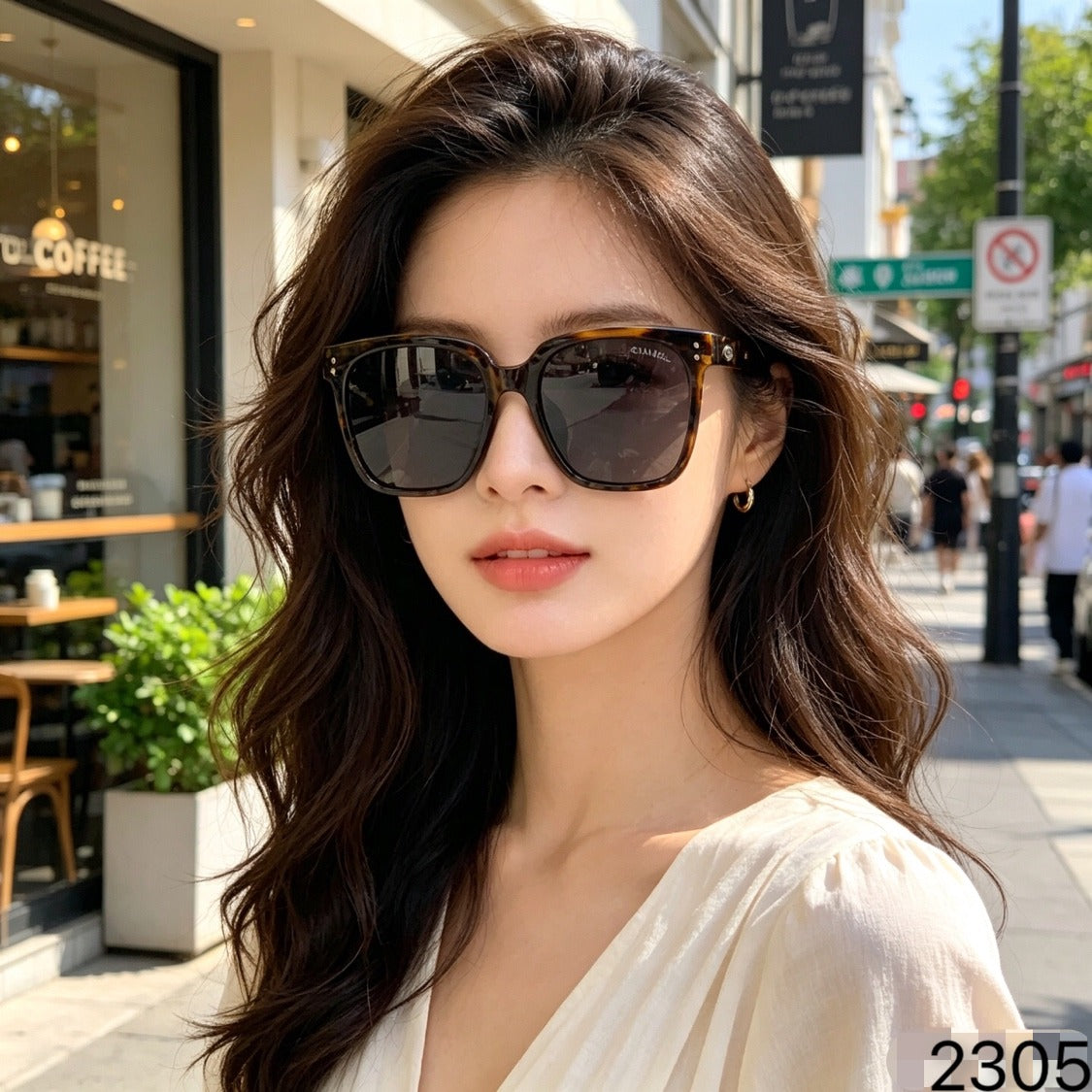 Chanel Vintage-Finish Sunglasses