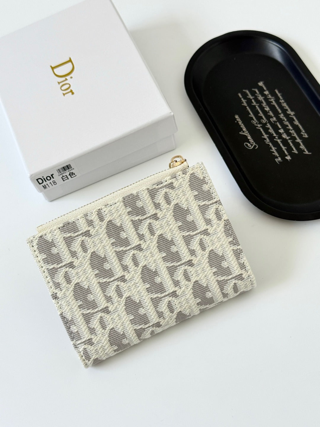 Dior Black Calfskin Leather Wallet
