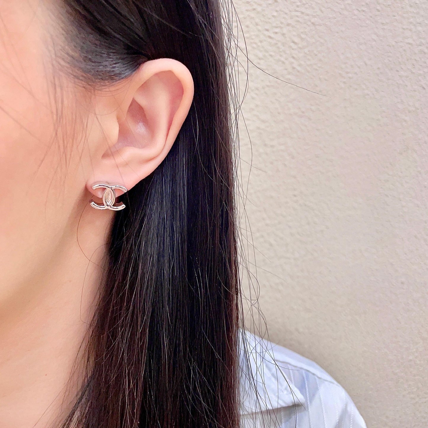 Chanel Logo Earrings