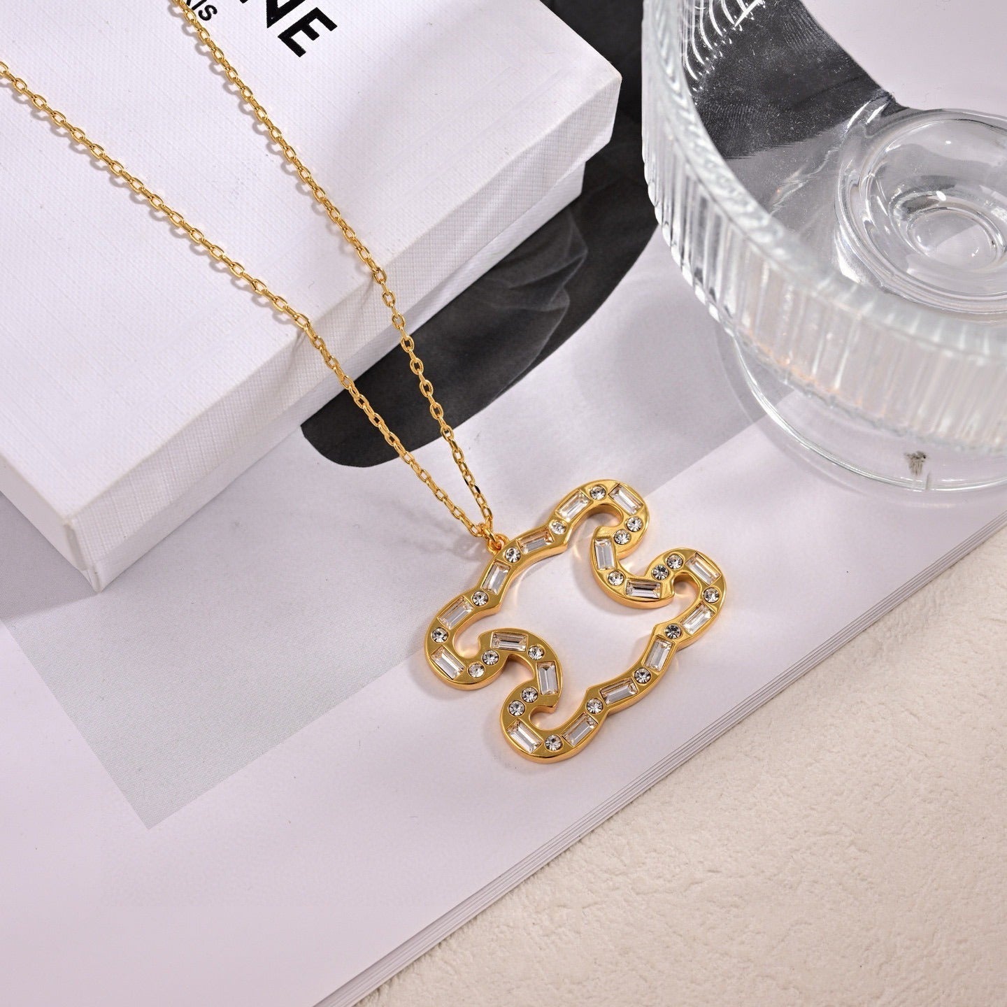 Celine Brass Necklace