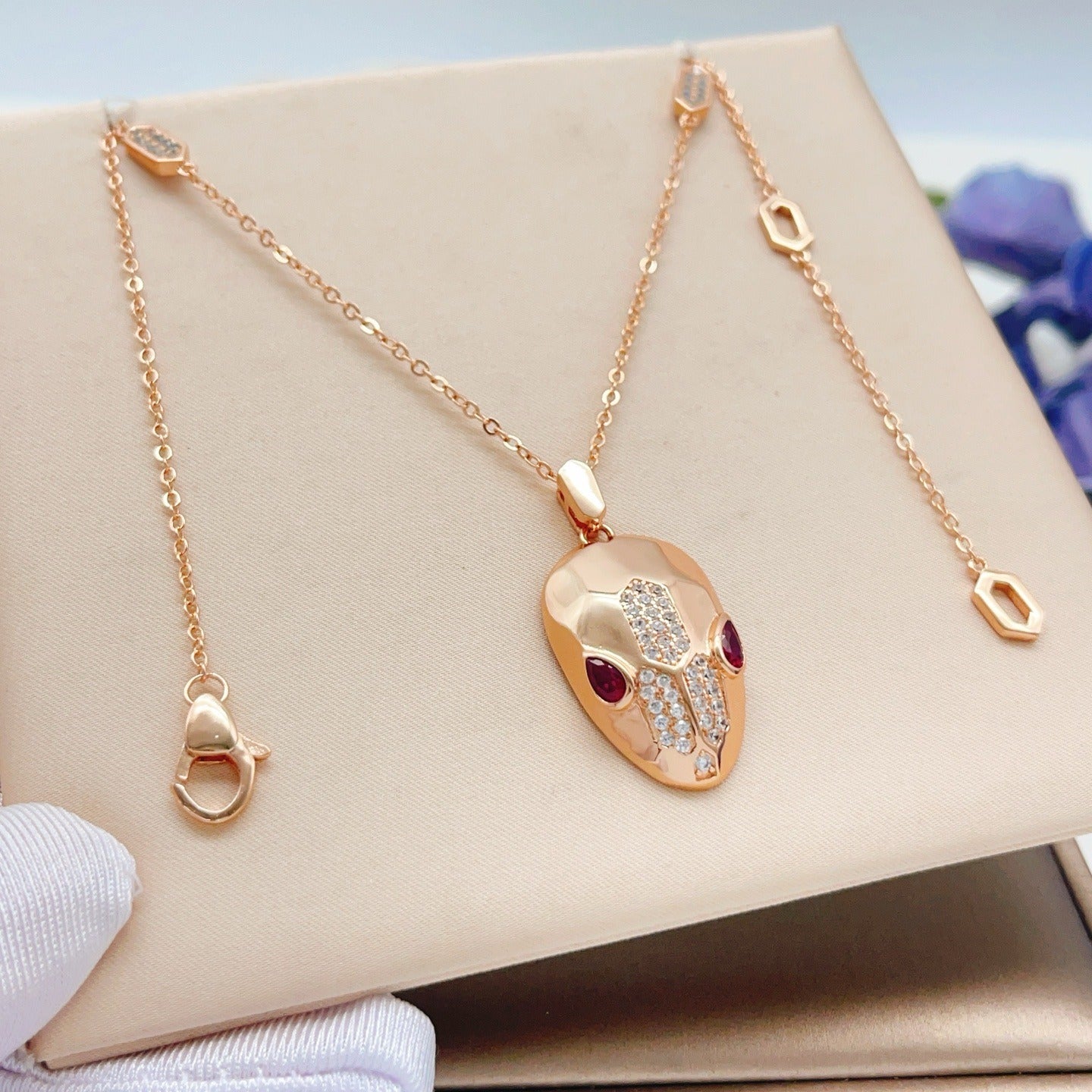 Bvlgari Brass Serpent Necklace