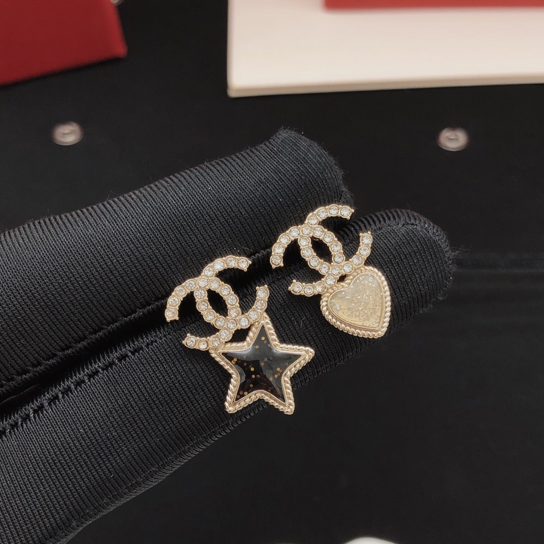 Chanel Heart Earrings
