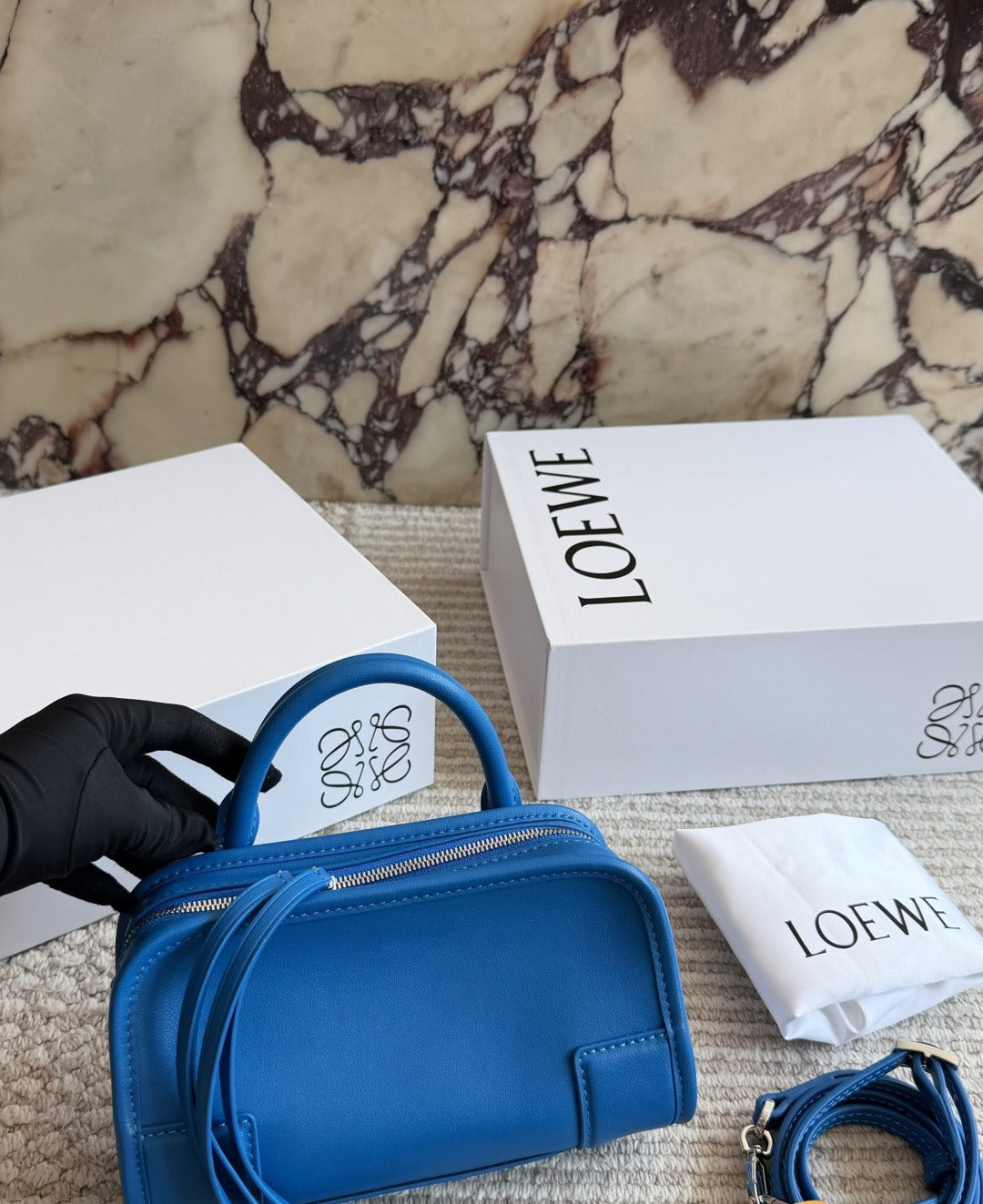 Loewe Calfskin Leather Logo Briefcase
