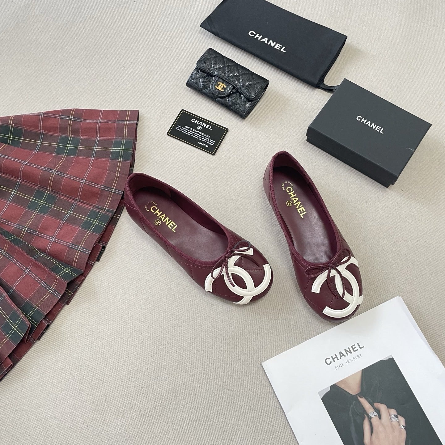 Chanel Leather Ballet Flats