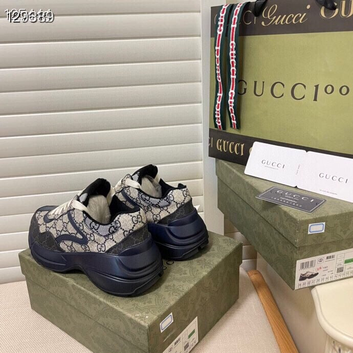 Gucci Calfskin Leather Sneakers