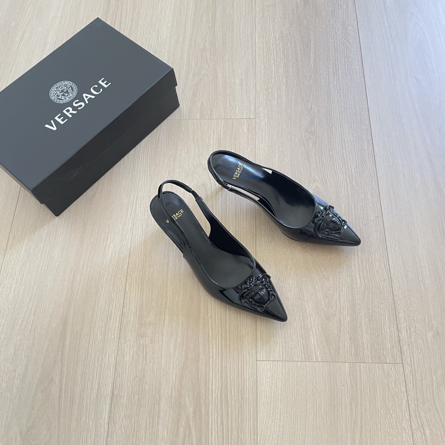 Versace Lambskin Leather Sandals
