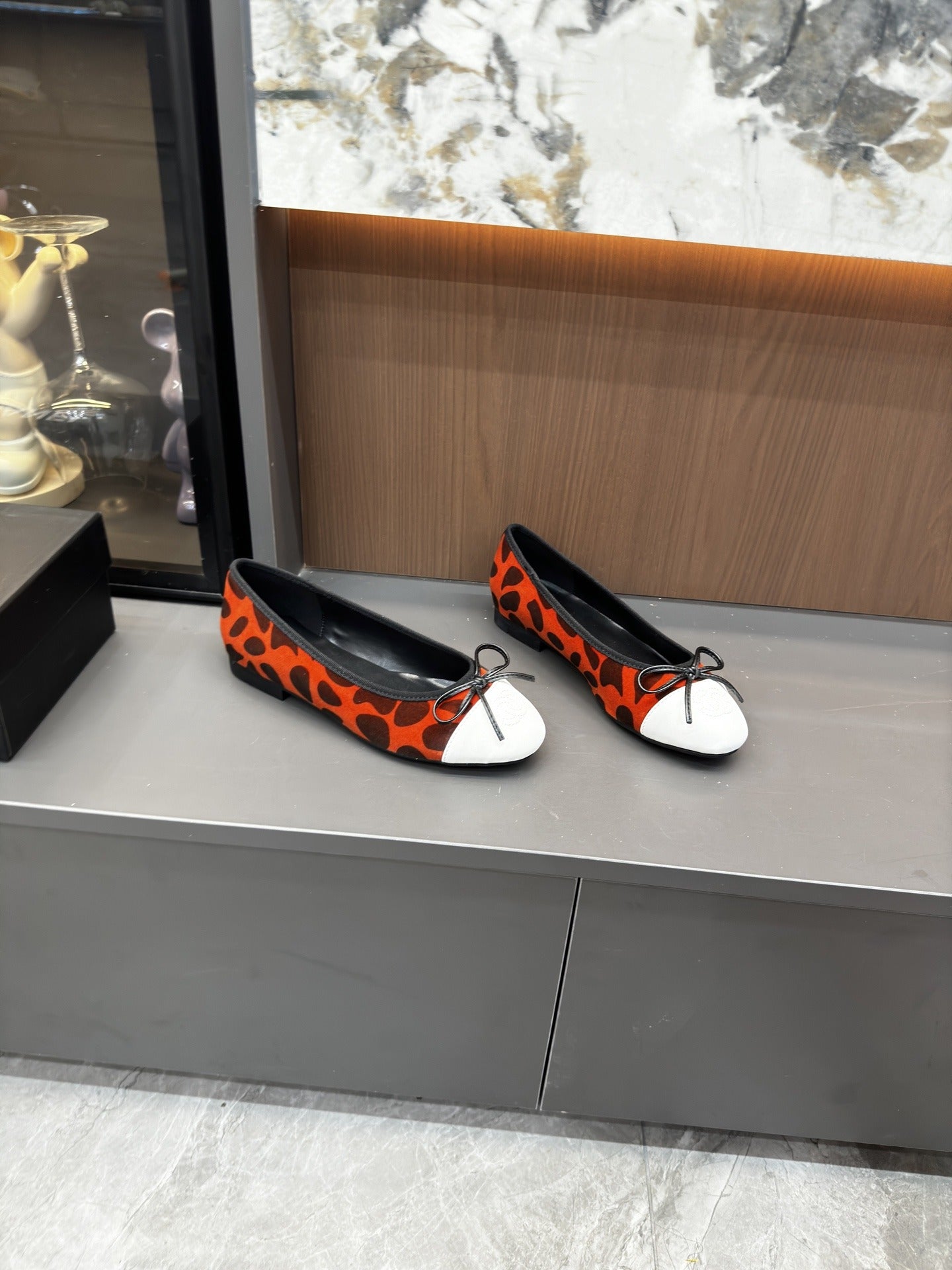 Chanel Lambskin Leather Bow Shoes