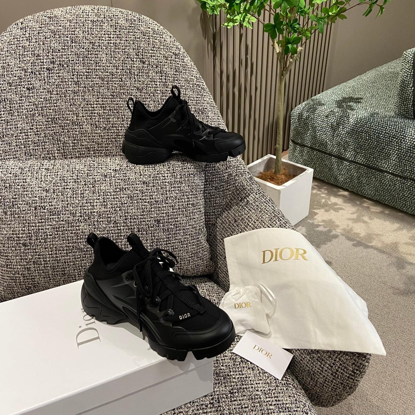 Dior Leather Logo Sneakers