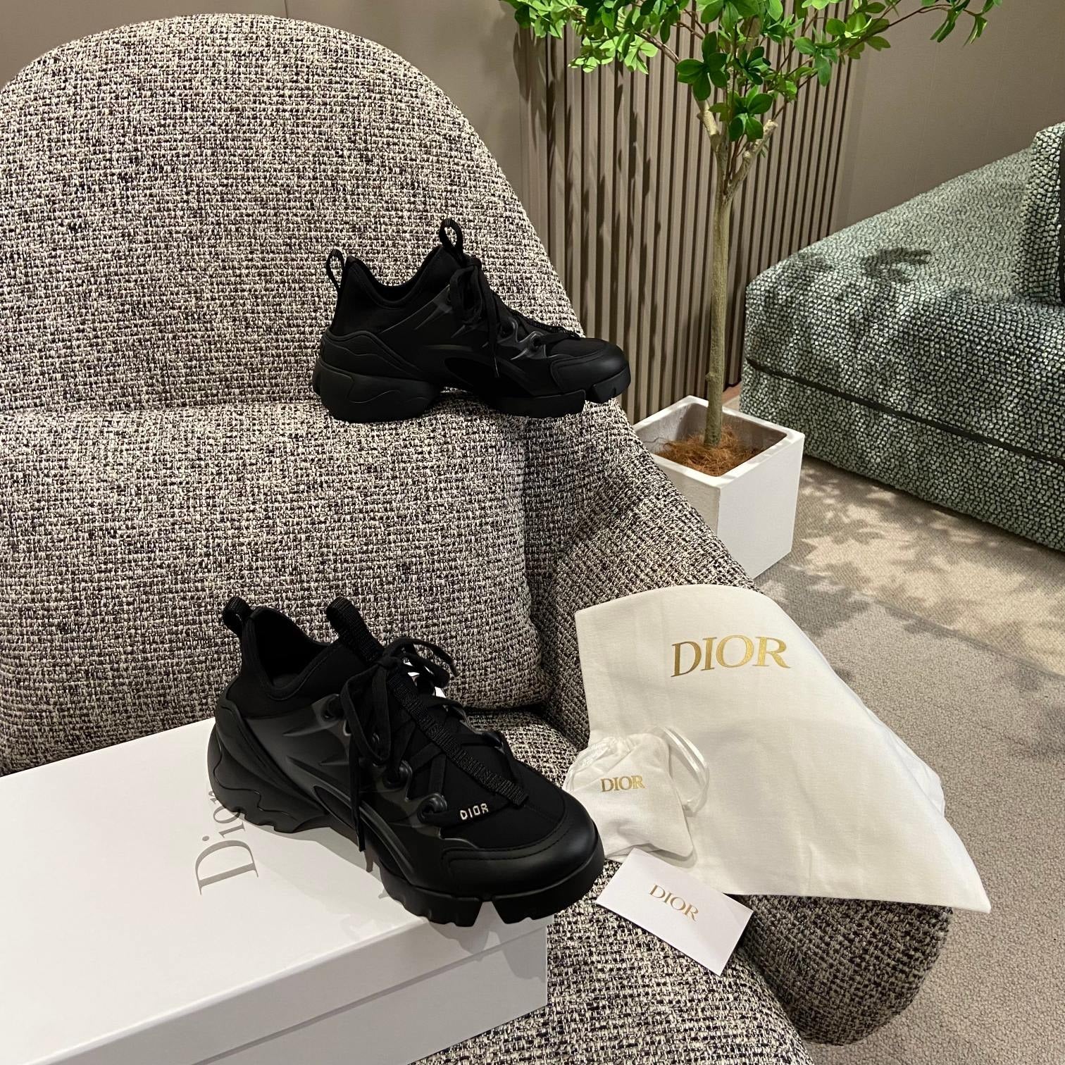 Dior Leather Logo Sneakers