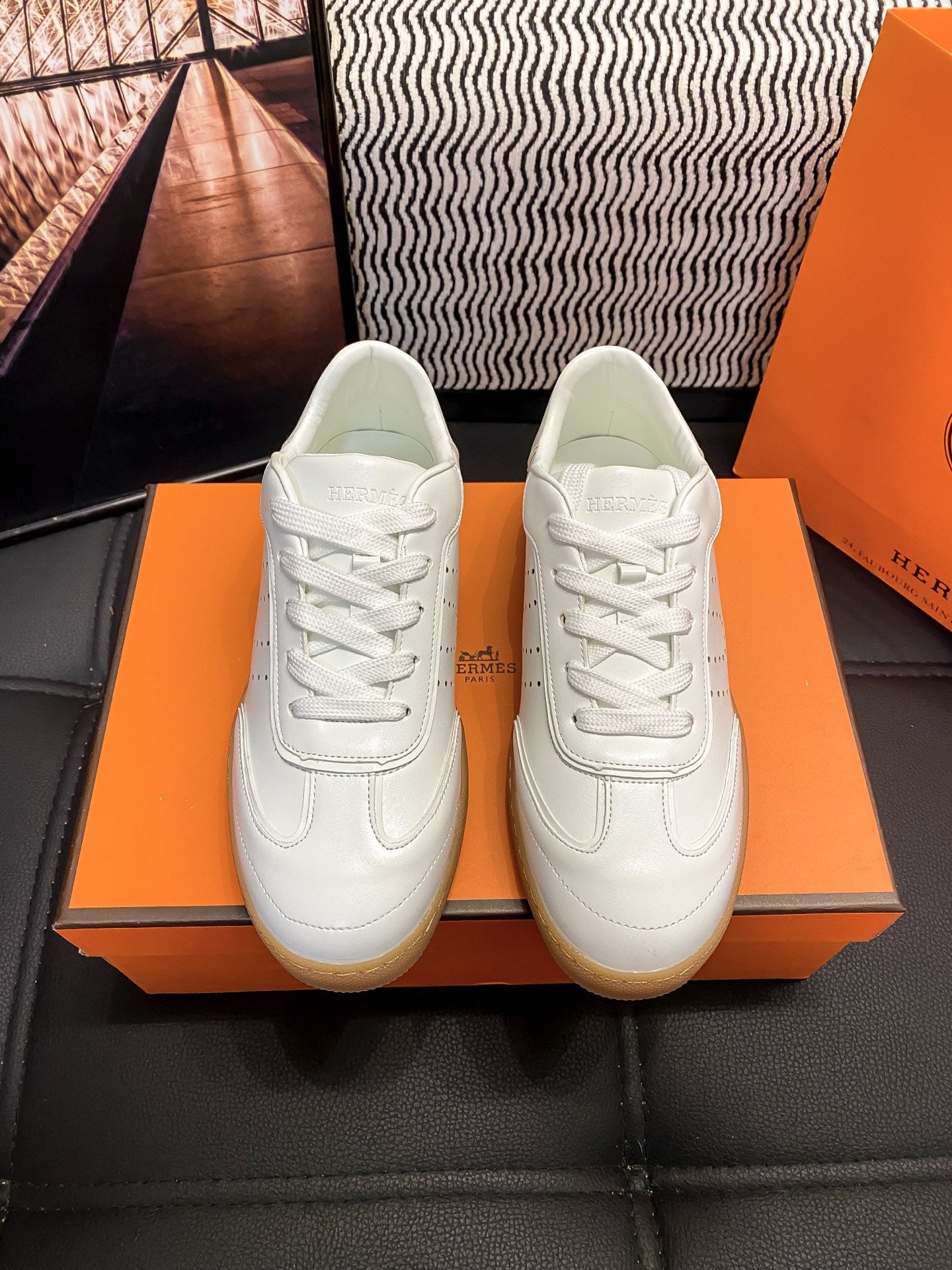 Hermes Black Shoes