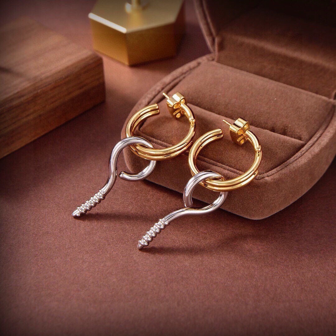 Balenciaga Brass Earrings