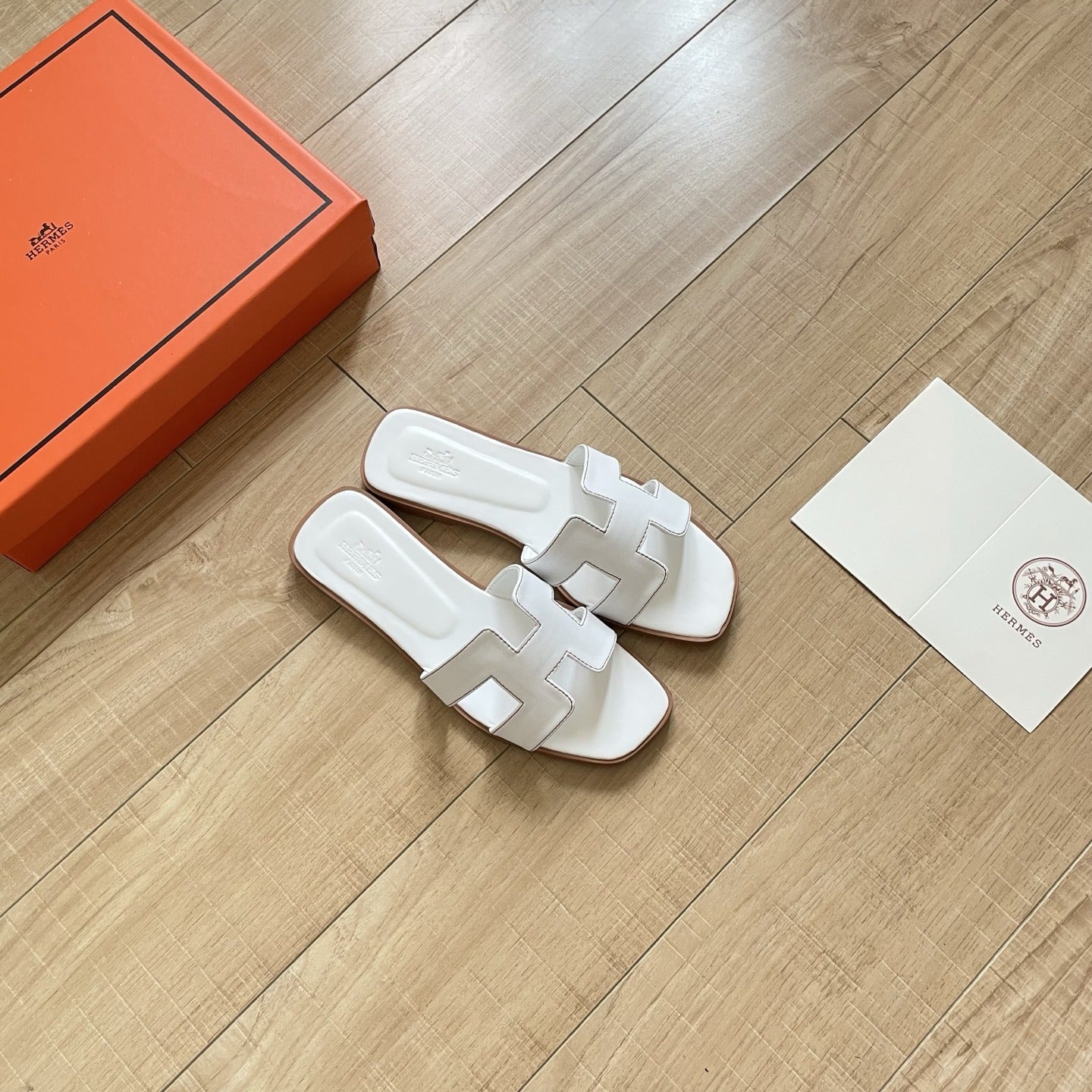 Hermes Leather Slides