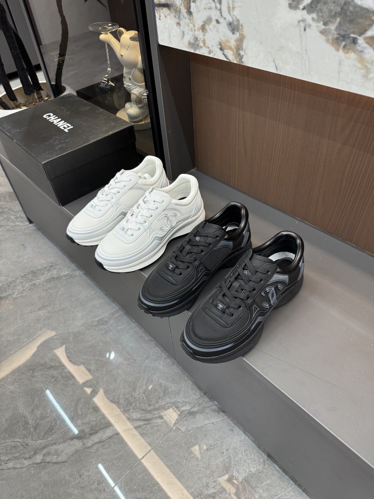 Chanel Canvas Logo Shoes
