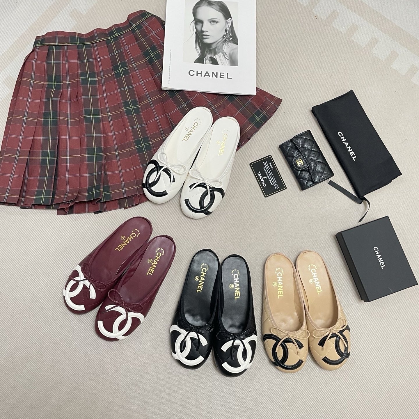 Chanel Leather Ballet Flats