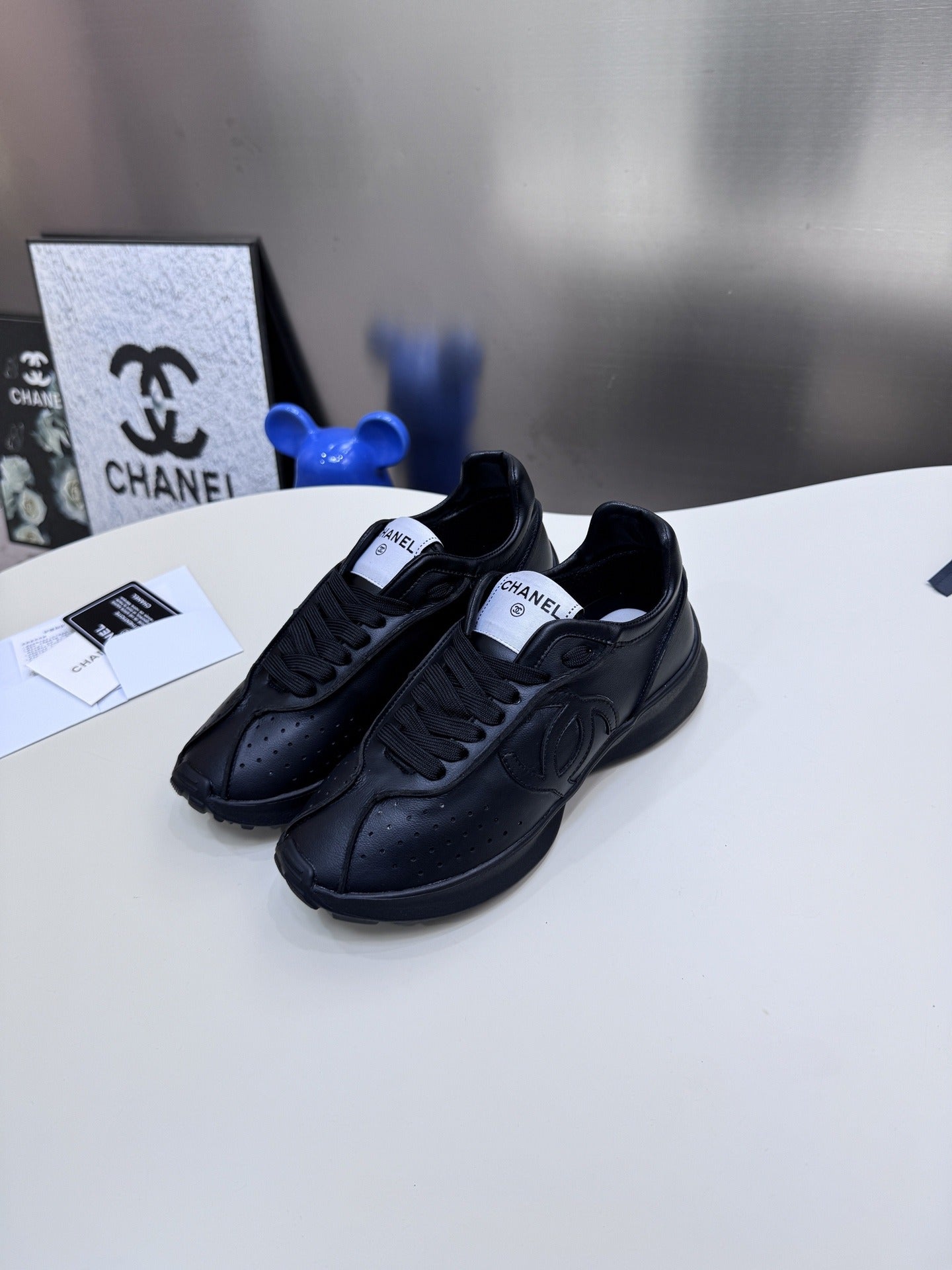 Chanel Leather Tennis Shoes