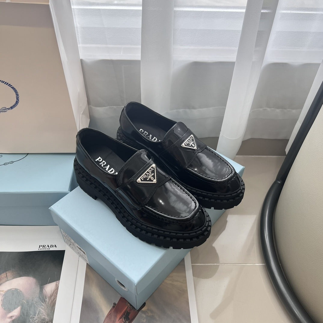 Prada Lambskin Leather Dress Shoes