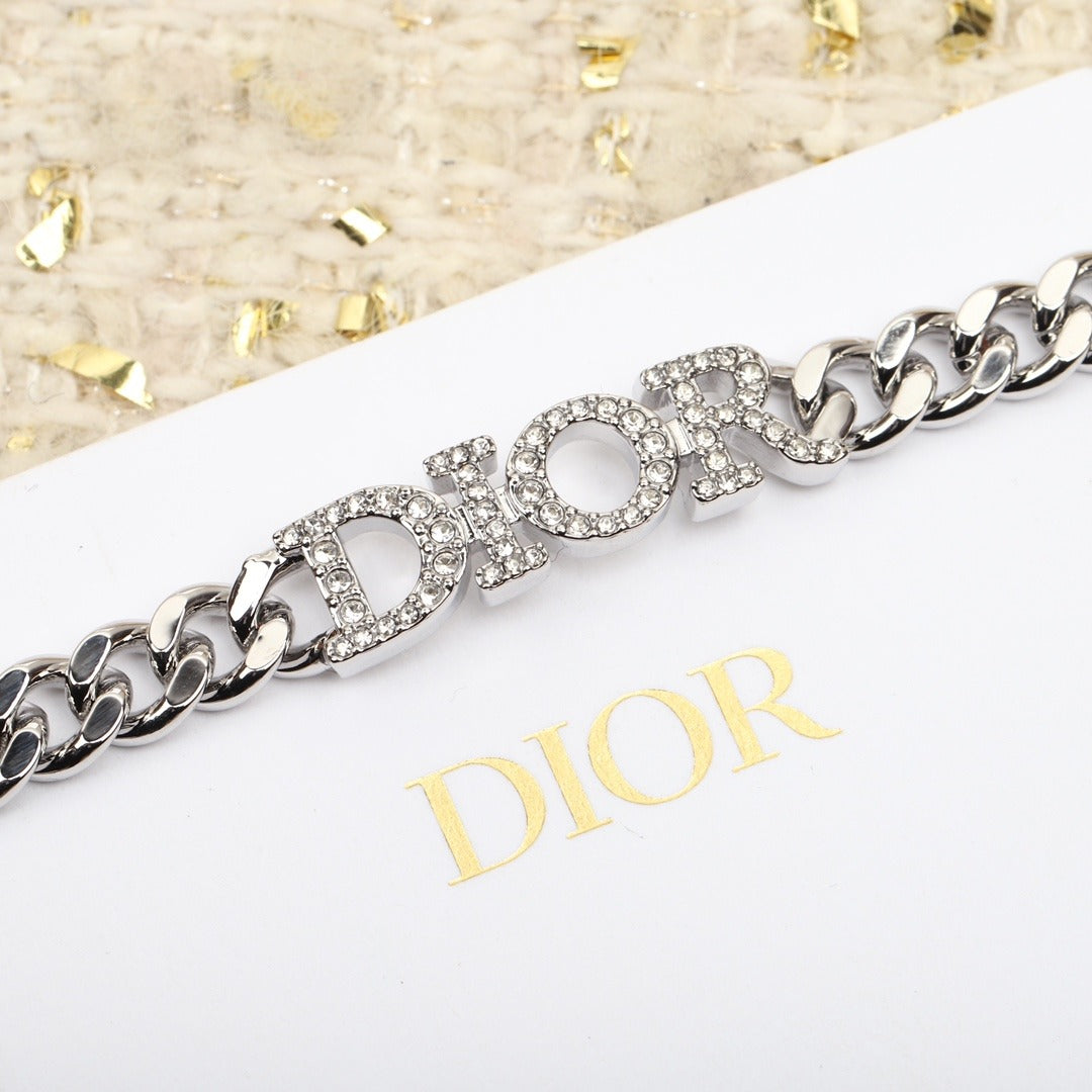 Dior Silver Logo Bracelet