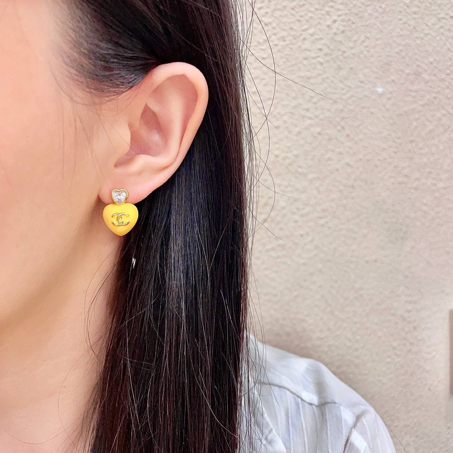 Chanel Logo Earrings