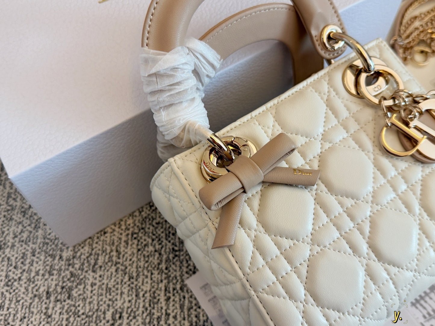 Dior Pink Bow Clutch