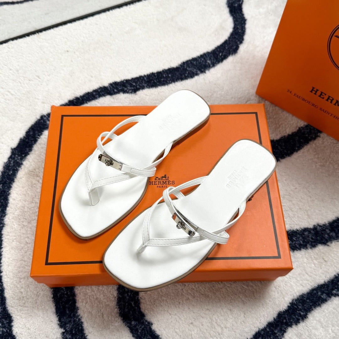 Hermes Leather Logo Slides