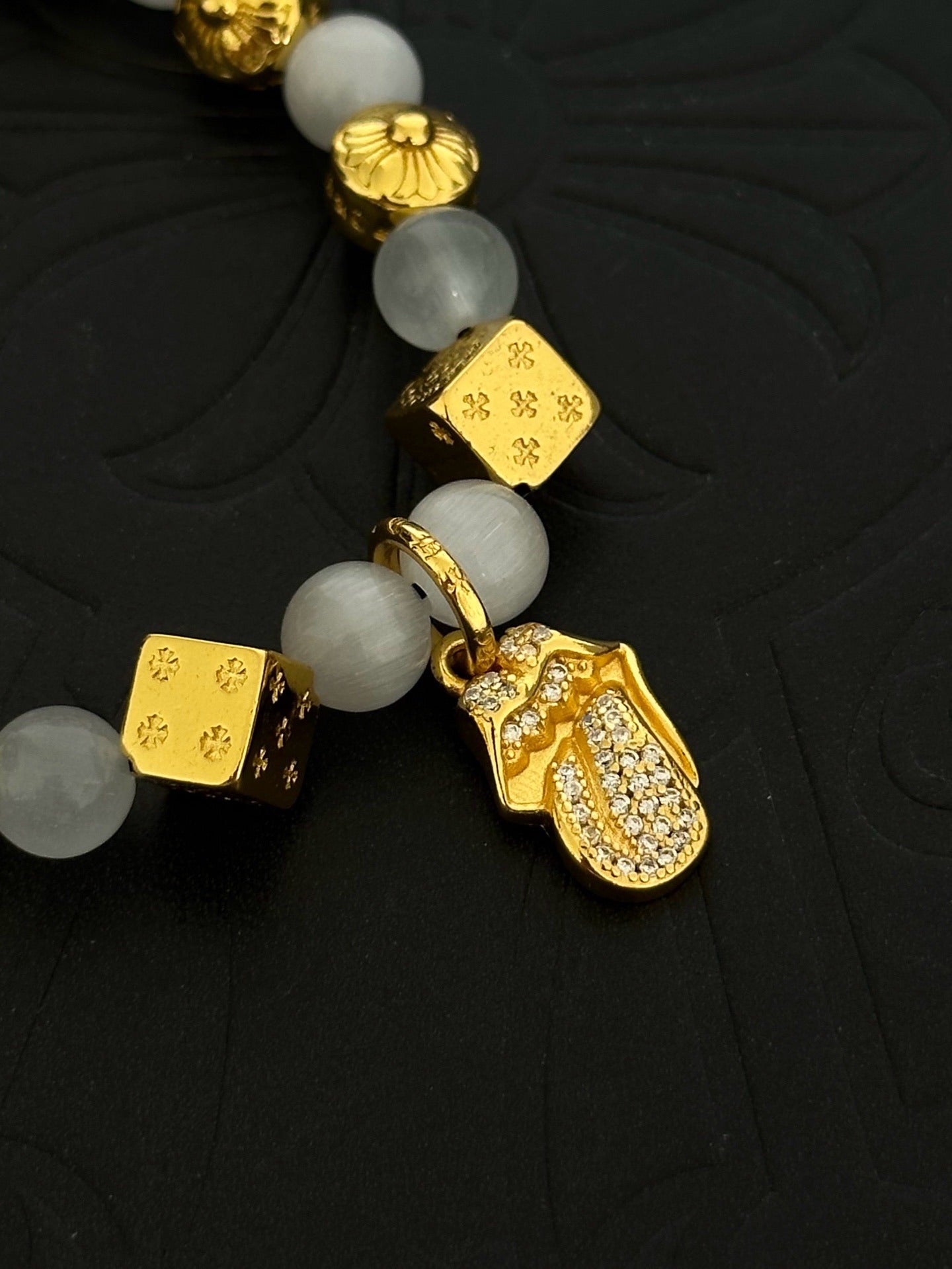 Chrome Hearts Sterling Silver Cross Bracelet