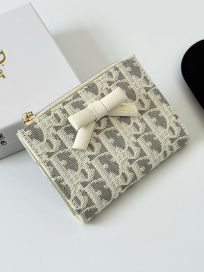 Dior Black Calfskin Leather Wallet